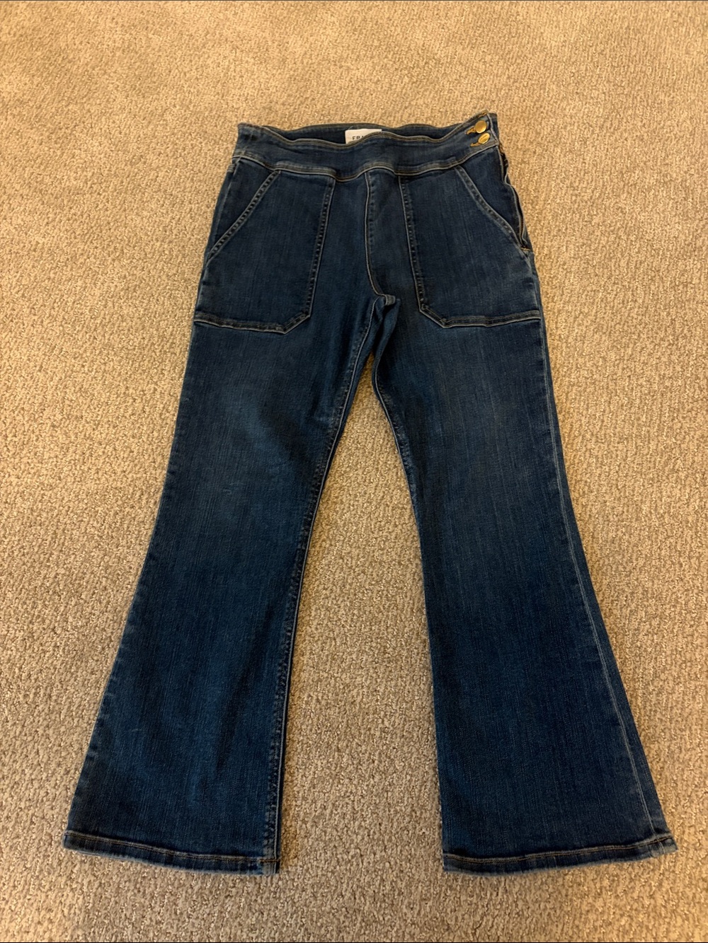 Frame Denim Dark Blue Flare Jeans